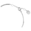Bracciale rigido Sublima bianco, placcato in rodio