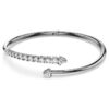 Bracciale rigido Sublima bianco, placcato in rutenio Bracciale rigido Sublima bianco, placcato in rutenio