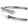 Bracciale rigido Sublima bianco, placcato in rutenio Bracciale rigido Sublima bianco, placcato in rutenio