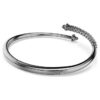 Bracciale rigido Sublima bianco, placcato in rutenio Bracciale rigido Sublima bianco, placcato in rutenio