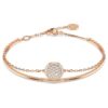 Bracciale rigido Sublima bianco, placcato oro rosa Bracciale rigido Sublima bianco, placcato oro rosa