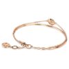Bracciale rigido Sublima bianco, placcato oro rosa Bracciale rigido Sublima bianco, placcato oro rosa