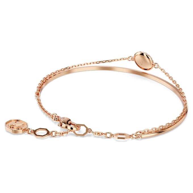 Bracciale rigido Sublima bianco, placcato oro rosa Bracciale rigido Sublima bianco, placcato oro rosa