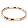 Bracciale rigido Sublima con pavé di cristalli, bianco, placcato oro rosa Bracciale rigido Sublima con pavé di cristalli, bianco, placcato oro rosa