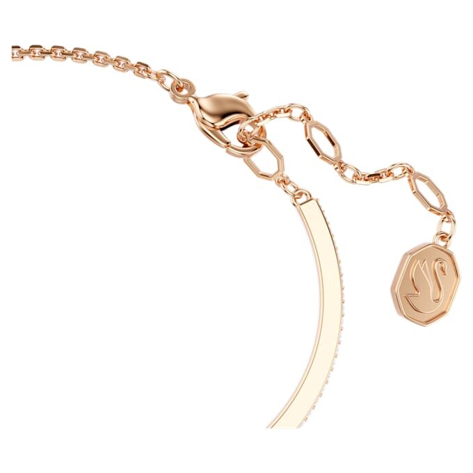 Bracciale rigido Symbolica Pavé, ferro di cavallo, bianco, placcato oro rosa Bracciale rigido Symbolica Pavé, ferro di cavallo, bianco, placcato oro rosa
