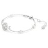 Bracciale Serpente con perla di cristallo, tagli misti, Anno del Serpente, bianco, placcato in rodio Bracciale Serpente con perla di cristallo, tagli misti, Anno del Serpente, bianco, placcato in rodio