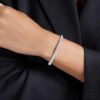Bracciale Sublima Snow Pavé, bianco, placcato in rodio Bracciale Sublima Snow Pavé, bianco, placcato in rodio