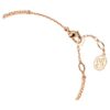 Bracciale Swan, nero, placcato oro rosa Bracciale Swan, nero, placcato oro rosa