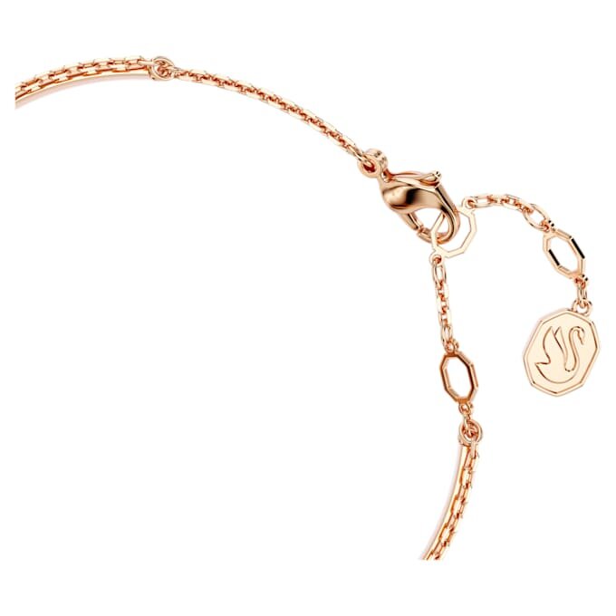 Bracciale Swan, nero, placcato oro rosa Bracciale Swan, nero, placcato oro rosa