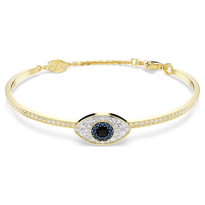 Bracciale Symbolica con occhio malvagio, blu, placcato in oro Bracciale Symbolica con occhio malvagio, blu, placcato in oro