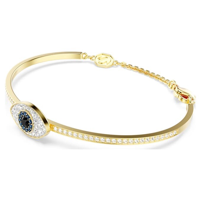 Bracciale Symbolica con occhio malvagio, blu, placcato in oro Bracciale Symbolica con occhio malvagio, blu, placcato in oro
