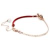 Bracciale Symbolica con perla di cristallo, pavé, ferro di cavallo, bianco, placcato oro rosa Bracciale Symbolica con perla di cristallo, pavé, ferro di cavallo, bianco, placcato oro rosa