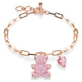 Bracciale Teddy Bear, rosa, placcato oro rosa Bracciale Teddy Bear, rosa, placcato oro rosa