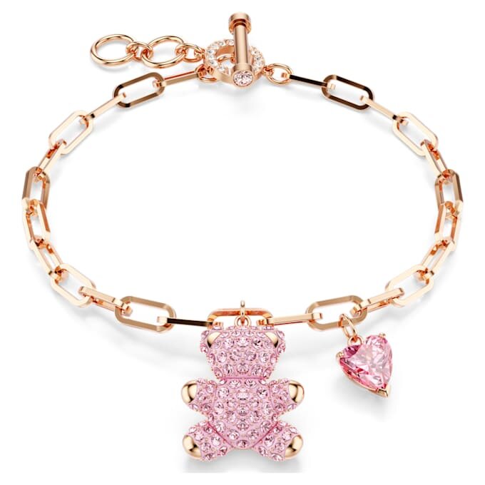 Bracciale Teddy Bear, rosa, placcato oro rosa Bracciale Teddy Bear, rosa, placcato oro rosa
