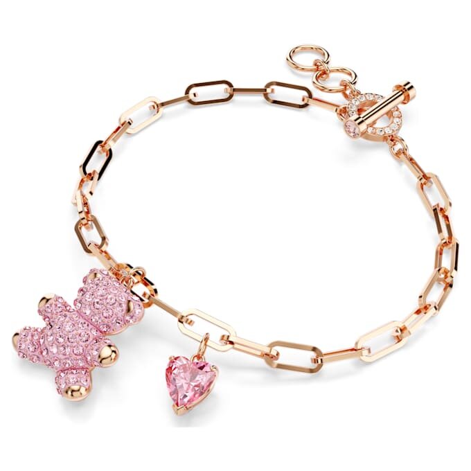 Bracciale Teddy Bear, rosa, placcato oro rosa Bracciale Teddy Bear, rosa, placcato oro rosa