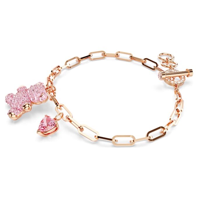 Bracciale Teddy Bear, rosa, placcato oro rosa Bracciale Teddy Bear, rosa, placcato oro rosa