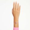 Bracciale Teddy con perla di cristallo, orsacchiotto, rosa, placcato oro rosa