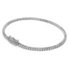 Bracciale Tennis Eternity con diamanti sintetici 1,5 Ct Tw, forma rotonda, oro bianco 14K Bracciale Tennis Eternity con diamanti sintetici 1,5 Ct Tw, forma rotonda, oro bianco 14K
