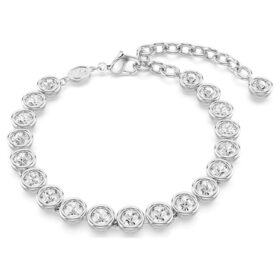 Bracciale tennis Imber con cristalli a taglio rotondo, bianco, placcato in rodio Bracciale tennis Imber con cristalli a taglio rotondo, bianco, placcato in rodio