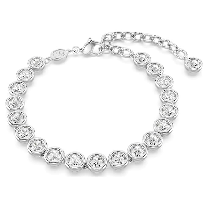 Bracciale tennis Imber con cristalli a taglio rotondo, bianco, placcato in rodio Bracciale tennis Imber con cristalli a taglio rotondo, bianco, placcato in rodio