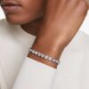 Bracciale tennis Imber con cristalli a taglio rotondo, bianco, placcato in rodio Bracciale tennis Imber con cristalli a taglio rotondo, bianco, placcato in rodio