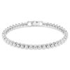 Bracciale Tennis Imber Emily con cristalli a taglio rotondo, bianco, placcato in rodio Bracciale Tennis Imber Emily con cristalli a taglio rotondo, bianco, placcato in rodio