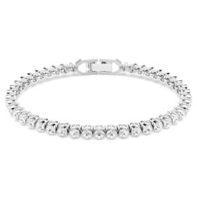 Bracciale Tennis Imber Emily con cristalli a taglio rotondo, bianco, placcato in rodio Bracciale Tennis Imber Emily con cristalli a taglio rotondo, bianco, placcato in rodio
