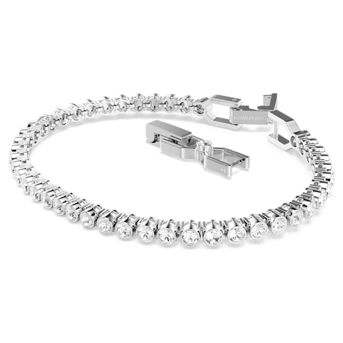 Bracciale Tennis Imber Emily con cristalli a taglio rotondo, bianco, placcato in rodio Bracciale Tennis Imber Emily con cristalli a taglio rotondo, bianco, placcato in rodio