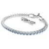 Bracciale tennis Imber Emily con cristalli a taglio rotondo, blu, placcato in rodio Bracciale tennis Imber Emily con cristalli a taglio rotondo, blu, placcato in rodio