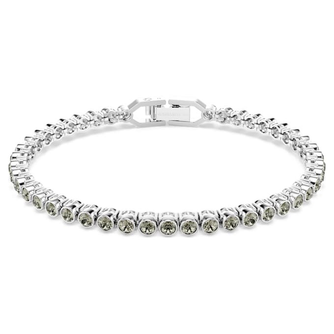 Bracciale Tennis Imber Emily con cristalli a taglio rotondo, nero, placcato in rodio Bracciale Tennis Imber Emily con cristalli a taglio rotondo, nero, placcato in rodio