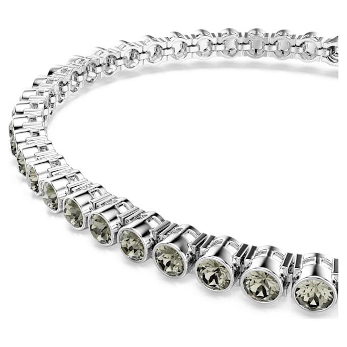 Bracciale Tennis Imber Emily con cristalli a taglio rotondo, nero, placcato in rodio Bracciale Tennis Imber Emily con cristalli a taglio rotondo, nero, placcato in rodio