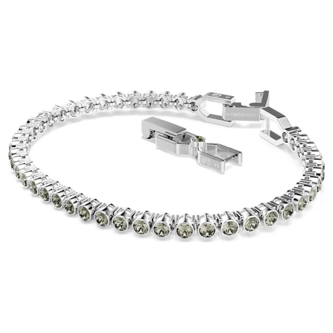 Bracciale Tennis Imber Emily con cristalli a taglio rotondo, nero, placcato in rodio Bracciale Tennis Imber Emily con cristalli a taglio rotondo, nero, placcato in rodio
