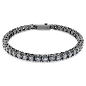 bracciale tennis matrix con taglio rotondo grigio placcato al rutenio 2 280x280 - Bracciale Tennis Matrix con taglio rotondo, grigio, placcato al rutenio