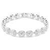Bracciale Una Angelic con cristalli a taglio rotondo, bianco, placcato in rodio Bracciale Una Angelic con cristalli a taglio rotondo, bianco, placcato in rodio