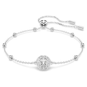 Bracciale Una Angelic con cristalli a taglio rotondo, bianco, placcato in rodio Bracciale Una Angelic con cristalli a taglio rotondo, bianco, placcato in rodio