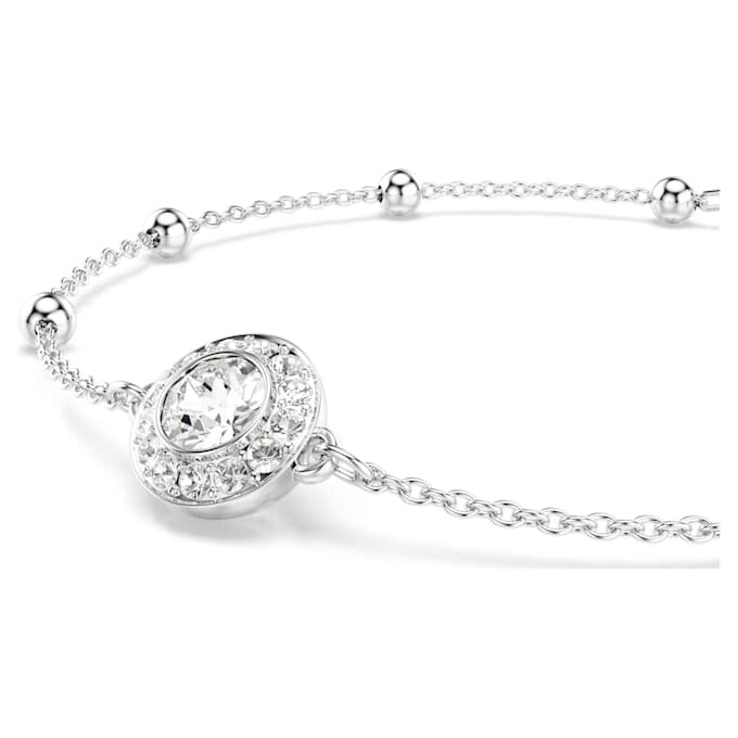 Bracciale Una Angelic con cristalli a taglio rotondo, bianco, placcato in rodio Bracciale Una Angelic con cristalli a taglio rotondo, bianco, placcato in rodio