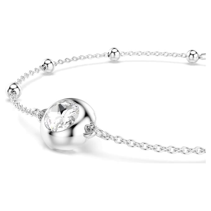 Bracciale Una Angelic con cristalli a taglio rotondo, bianco, placcato in rodio Bracciale Una Angelic con cristalli a taglio rotondo, bianco, placcato in rodio