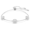 Bracciale Una Angelic con motivi a doppio lato a taglio rotondo, bianco, placcato in rodio Bracciale Una Angelic con motivi a doppio lato a taglio rotondo, bianco, placcato in rodio