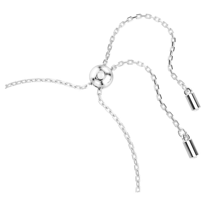 Bracciale Una Angelic con motivi a doppio lato a taglio rotondo, bianco, placcato in rodio Bracciale Una Angelic con motivi a doppio lato a taglio rotondo, bianco, placcato in rodio
