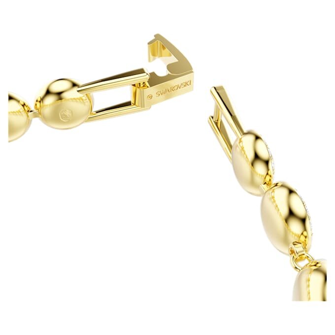Bracciale Una Angelic, taglio rotondo, pavé, medio, bianco, placcato oro Bracciale Una Angelic, taglio rotondo, pavé, medio, bianco, placcato oro
