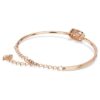 Bracciale Una, taglio rotondo, forma ovale, bianco, placcato in oro rosa Bracciale Una, taglio rotondo, forma ovale, bianco, placcato in oro rosa