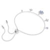 Braccialetto Magic con fiocco di neve, blu, placcato in rodio