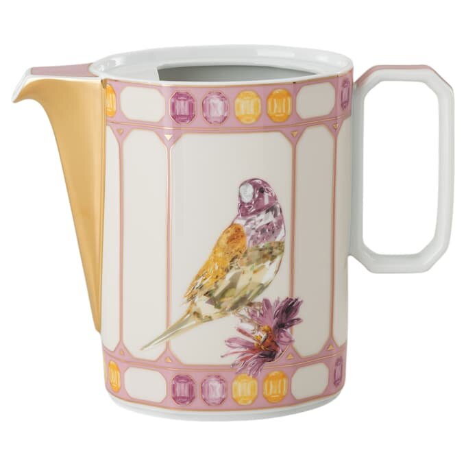 Caffettiera Idyllia in porcellana, motivo Crystal Print, uccellino, multicolore Caffettiera Idyllia in porcellana, motivo Crystal Print, uccellino, multicolore