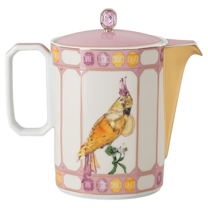 Caffettiera Idyllia in porcellana, motivo Crystal Print, uccellino, multicolore Caffettiera Idyllia in porcellana, motivo Crystal Print, uccellino, multicolore