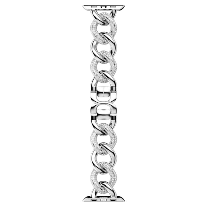 Cinturino a catena per Apple Watch® da 40 mm e 41 mm, color argento, acciaio inossidabile Cinturino a catena per Apple Watch® da 40 mm e 41 mm, color argento, acciaio inossidabile