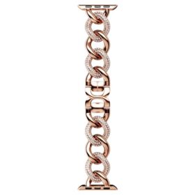 Cinturino a catena per Apple Watch® da 40 mm e 41 mm, color oro rosa, finitura color oro rosa