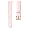 Cinturino da orologio larghezza 15 mm (0,59″), in pelle con cuciture, rosa, finitura color oro rosa Cinturino da orologio larghezza 15 mm (0,59″), in pelle con cuciture, rosa, finitura color oro rosa