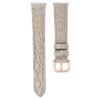 Cinturino da orologio larghezza 16 mm (0,63″), in pelle con cuciture, beige, finitura color oro rosa Cinturino da orologio larghezza 16 mm (0,63″), in pelle con cuciture, beige, finitura color oro rosa