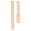 Cinturino per orologio larghezza 12 mm (0,47″), in pelle, beige, finitura color oro rosa Cinturino per orologio larghezza 12 mm (0,47″), in pelle, beige, finitura color oro rosa