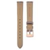 Cinturino per orologio larghezza 13 mm (0,51″), in pelle, grigio, finitura color oro rosa